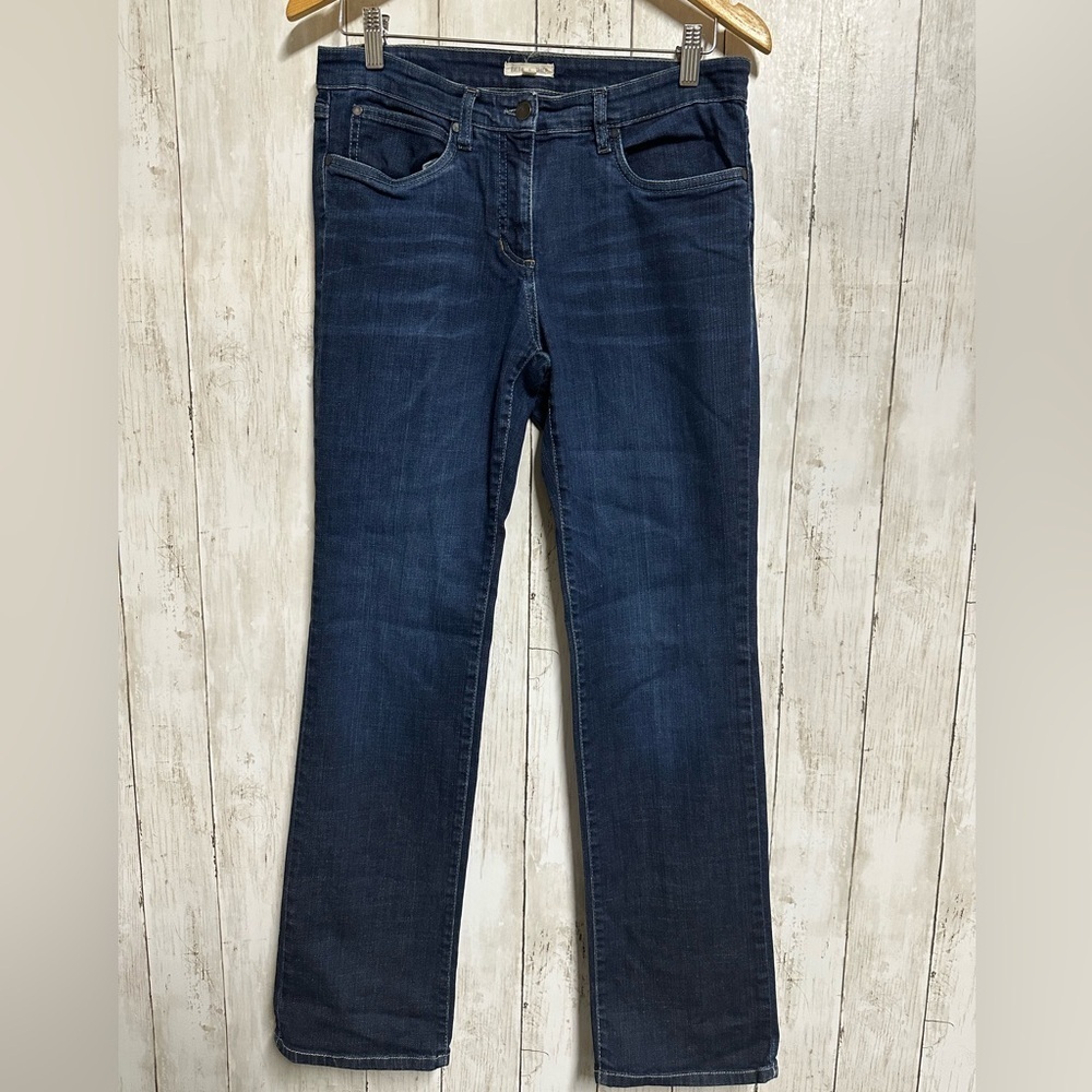 Eileen Fisher Organic Cotton Denim Dark Wash Jeans Size 8 - Picture 1 of 5